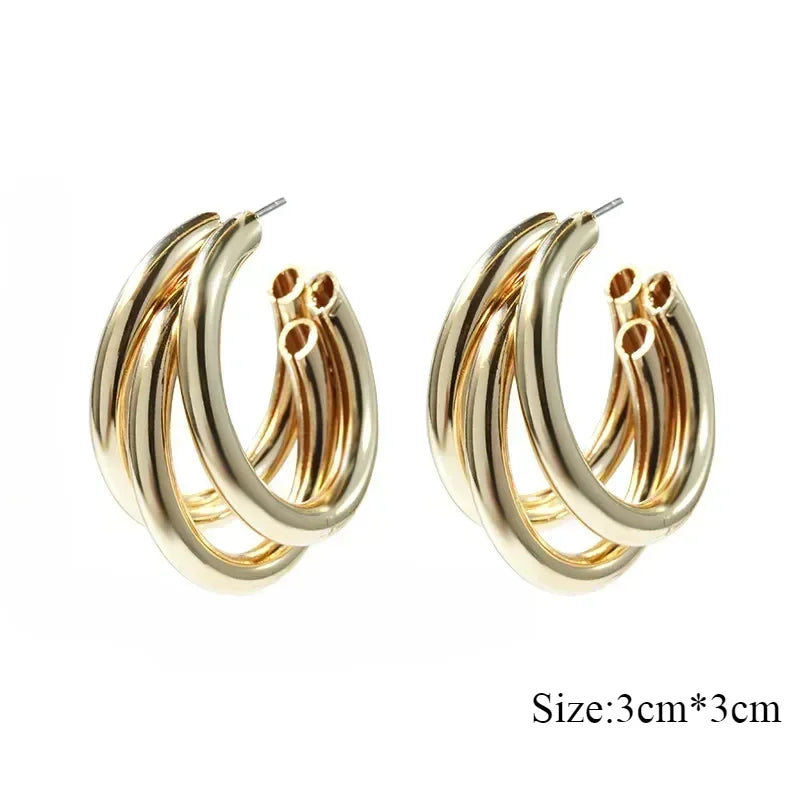 Trendy Stainless Hoops