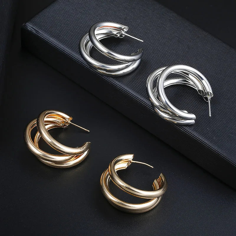Trendy Stainless Hoops