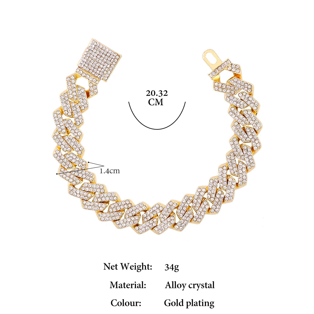 Sparkle Power Cuban Bracelet